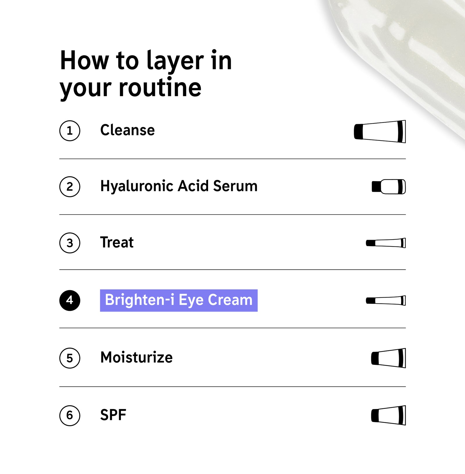 How to layer Brighten-i Eye Cream in your routine