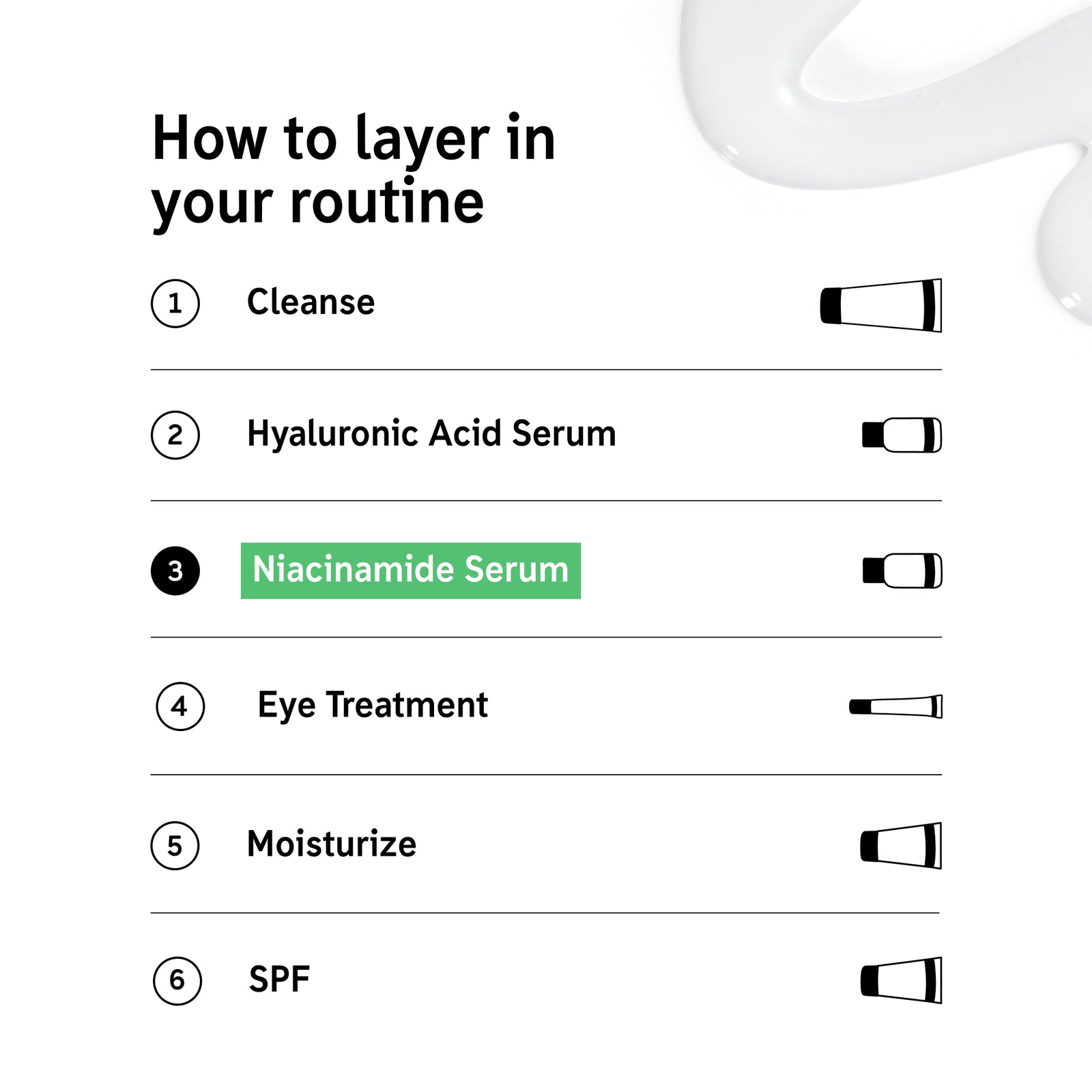 How to layer Niacinamide Serum in your routine